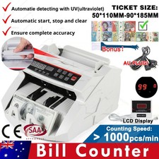 Australian Money Bill Note Counter Auto Counting Banknote Cash Counter Machine Money Counting Machine price