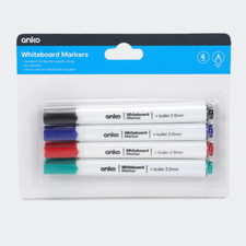 4 Pack Whiteboard Markers Bullet Tip Multi Colour Whiteboard Markers Polypropyle Whiteboard Marker price