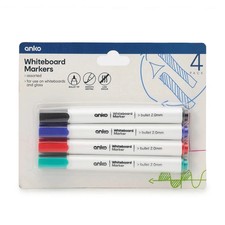 4 Pack Whiteboard Markers Bullet Tip Multi Colour Whiteboard Markers Polypropyle Whiteboard Marker price