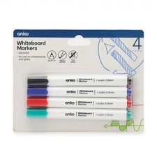 4 Pack Whiteboard Markers Bullet Tip Multi Colour Whiteboard Markers Polypropyle Whiteboard Marker price