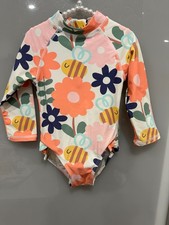 JACK & MILLY- Gorgeous Girl's 1 Piece Floral Long Sleeve Swimsuit - Size 2 - EUC Baby Swimsuit price