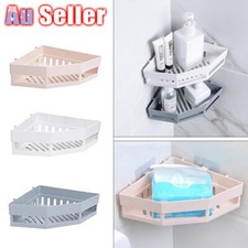 Bathroom Corner Shower Suction Shelf Tidy Wall Storage Basket Kitchen Caddy Rack Bathroom Shelf price