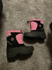 Totes Jeanie Drift Waterproof Kids Snow Boot Pink & Black Size1 M Girls' Boots price