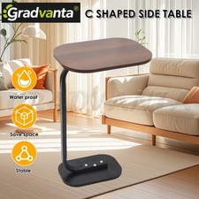 Movable Small C Shaped Side Table End Table Laptop Stand for Sofa Bed Terrace OZ Side Table price