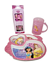 DISNEY PRINCESS - INFANT KIDS FEEDING SET - 4 PCE SET Feeding Set price