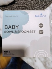 Bio island Baby Bowl And Spoon Set Food Grade Silicone Feeding Set price