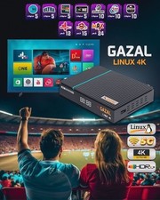 Satellite Receiver Digital LINUX 4K VIP 5G WI-FI  ريسفر غزال اشتراك 10 سنوات Satellite Receivers price