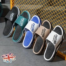 Mens Boys Slip-On Sandals Flip Flops Sliders Gym Shoes Winter Holiday Beach Pool Outdoor Sandals price