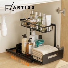 Artiss Under Sink Organizer Storage L Shape Kitchen Cabinet Shelf Cabinet price
