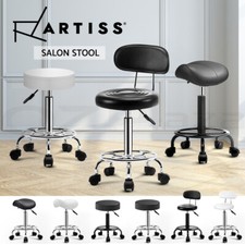 Artiss Salon Chair Stools Saddle Stool Swivel Barber Hairdressing Hydraulic Lift Bar Stool price