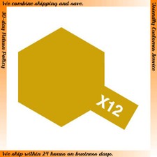 Tamiya #80012 Enamel Paint X-12 Gloss Gold Leaf (10ml) Gold Leaf Paint price