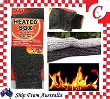 MEN MENS Thick Winter Warm Thermal HEATED Heat Boot Cushion WORK SOCKS Charcoal Socks (Outdoor) price