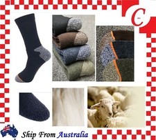 MEN MENS Cushion Thick Winter Warm Thermal Wool Heat WORK SOCKS Heavy Duty Bulk Socks (Outdoor) price