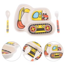 Child Feeding Plate Kit Childrens Dishes Children's Compartmentalized Dinner Feeding Plate price