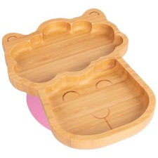 1x Tiny Dining Pink Bamboo Llama Baby Feeding Plate with Suction Cup Feeding Plate price