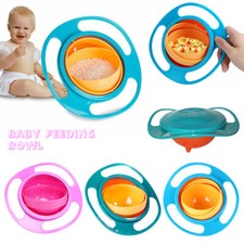 Infant Anti Spill Feeding Bowl Smooth 360 degree Bowl Plate for Baby Kids AU Feeding Plate price