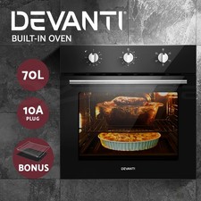 Devanti Electric Built In Wall Oven 60cm Convection Grill Ovens Stainless Steel Built-in Ovens price