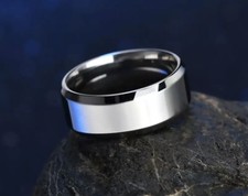 Titanium Stainless 8mm High Polished Men Women Wedding Band Comfort Ring 1pc Silver Wedding Band price