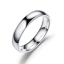 Titanium Stainless Steel 6mm Brushed Finish Men Women Wedding Band Comfort Ring Silver Wedding Band price