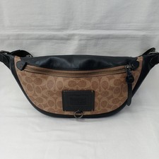 COACH Model Number 40345 Signature Canvas Body Bag Belt Bag men's Fast Ship Men's Belt Bag price