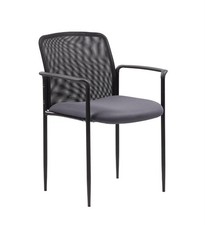 Boss Office Stackable Mesh Guest Chair in Gray Office Visitor Chair price