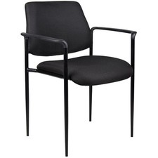 Boss Office Square Back Diamond Fabric Stackable Guest Chair in Black Office Visitor Chair price