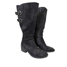 Born Bley Boot Black Suede Size 6.5 Women's Boots price