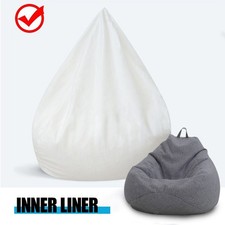 2025 Inner Liner Bean Bag Chair Cover Easy Cleaning No-filling Lazy Sofa 3 Sizes Bean Bag Chair price