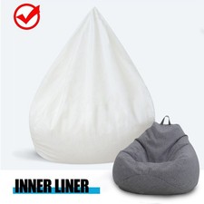 HOT Inner Liner For Bean Bag Chair Cover 3 Sizes Sofa Easy Cleaning No-filling Bean Bag Chair price