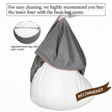 Large Inner Liner For Bean Bag Chair Cover Easy Cleaning Sofa Seat GRP^`,] Bean Bag Chair price