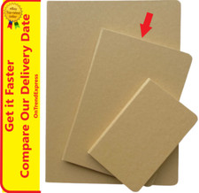 Notebook Kraft Hard Cover A5 Natural 100 Pages Feint Ruled NEW Hardcover Notebook price