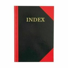 Cumberland A6 Index Book A-Z  Ruled Red & Black Hard Cover 110x150mm Notebook Hardcover Notebook price