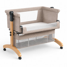Premium Brow Baby Bassinet Bedside Sleeper with Mosquito Net, Adjustable Height Baby Mosquito Net price