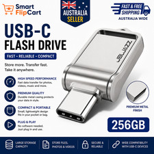 128gb 256gbUSB 3.0 Type C OTG Flash Drive Metal Memory Stick Pen for PC Phone AU Flashes price