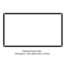 16:9 HD Projector Screen Foldable Projection Curtain Polyester 70in For Home Projector Screen price