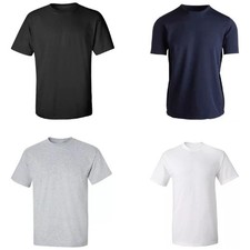 Men's Heavy Premium Cotton Plain Blank T-shirt Basic Tee White Black Grey New AU Men's T-shirt price