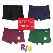 Girls Rio Netball Knickers Black Navy Green Shorts Underwear Kids School Sports Girls' Underwear price