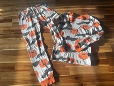 Kids Carters size 12 pajama set - festive fall pumpkins! Holidays! Girls' Underwear price