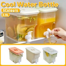3.9L Water Jug with Tap Beverage Drink Dispenser Refrigerator Lemonade Container Water Dispensers price