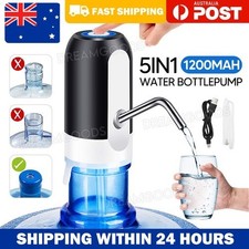 Electric Water Bottle Pump Dispenser Drinking USB Button Black White Drinking AU Water Dispensers price