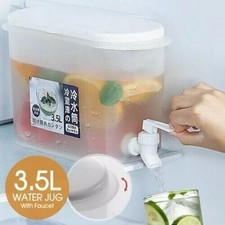 3.5L Water Jug with Tap Beverage Drink Dispenser Refrigerator Lemonade Container Water Dispensers price