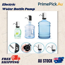 Electric Water Bottle Pump Dispenser Drinking USB Button Black White Drinking AU Water Dispensers price