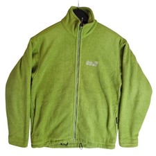 Jack Wolfskin Nanuk Fleece Jacket Kids UK 13-14 Green Full Zip Outdoor School Boys' Jacket price