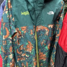The North Face Youth L Bigfoot Sasquatch Hooded Windbreaker Jacket Very Rare Boys' Jacket price