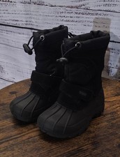 Children's Black Sporto Winter Boots Leather Upper Black Size Small (5-6) Unisex Children's Boots price