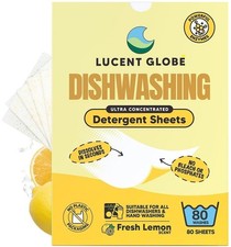 Lucent Globe Dishwasher Dishwashing Detergent Sheets, 80 Washes Dishwashers price