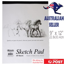 Sketch Pad Bazic 40 Sheets 9 x 12 inch Drawing Pencil Charcoal Pastel Pen Colour Drawing Pad price