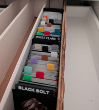 12x Coloured Trading Card Dividers for Bulk Sorting Pokemon MTG Separator Tabs Divider & Separator price