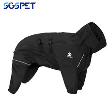 Dog Raincoat Pet Clothing Waterproof Jacket Outdoor for Dogs Rain Coat Black Outdoor Coat price