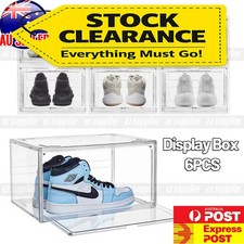 6X Premium Shoe Box Sneaker Display Storage Case Clear Stackable BoxOT Shoe Storage Box price